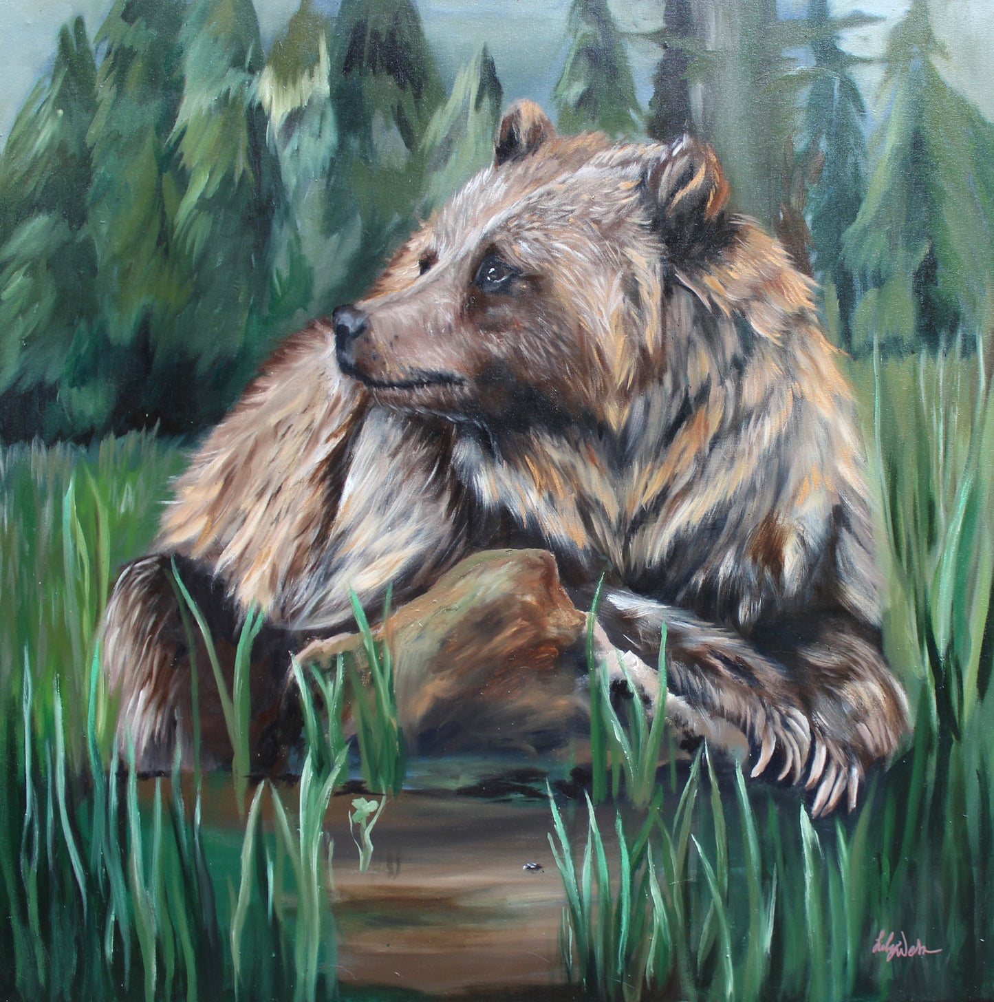 Grizzly in Meadow
